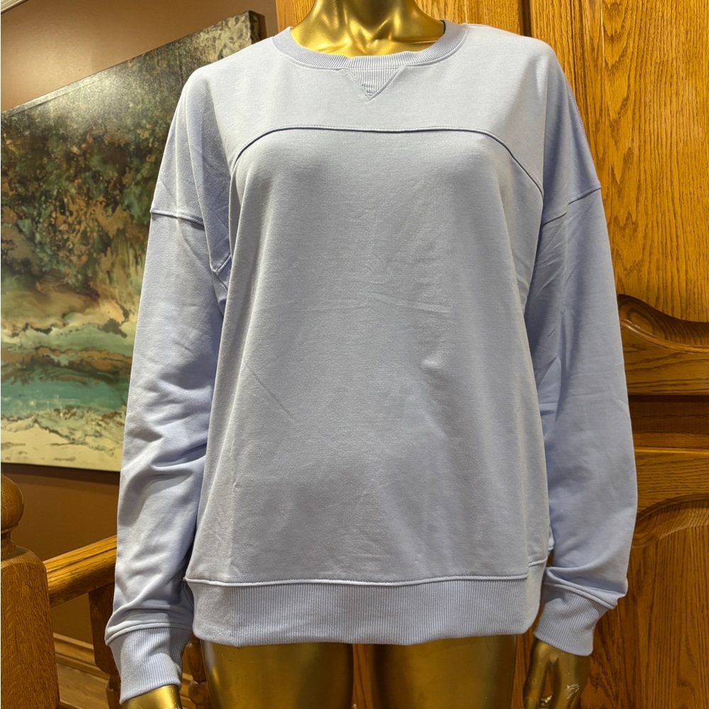 NWT Mondetta Pastel Blue Crew Sweatshirt